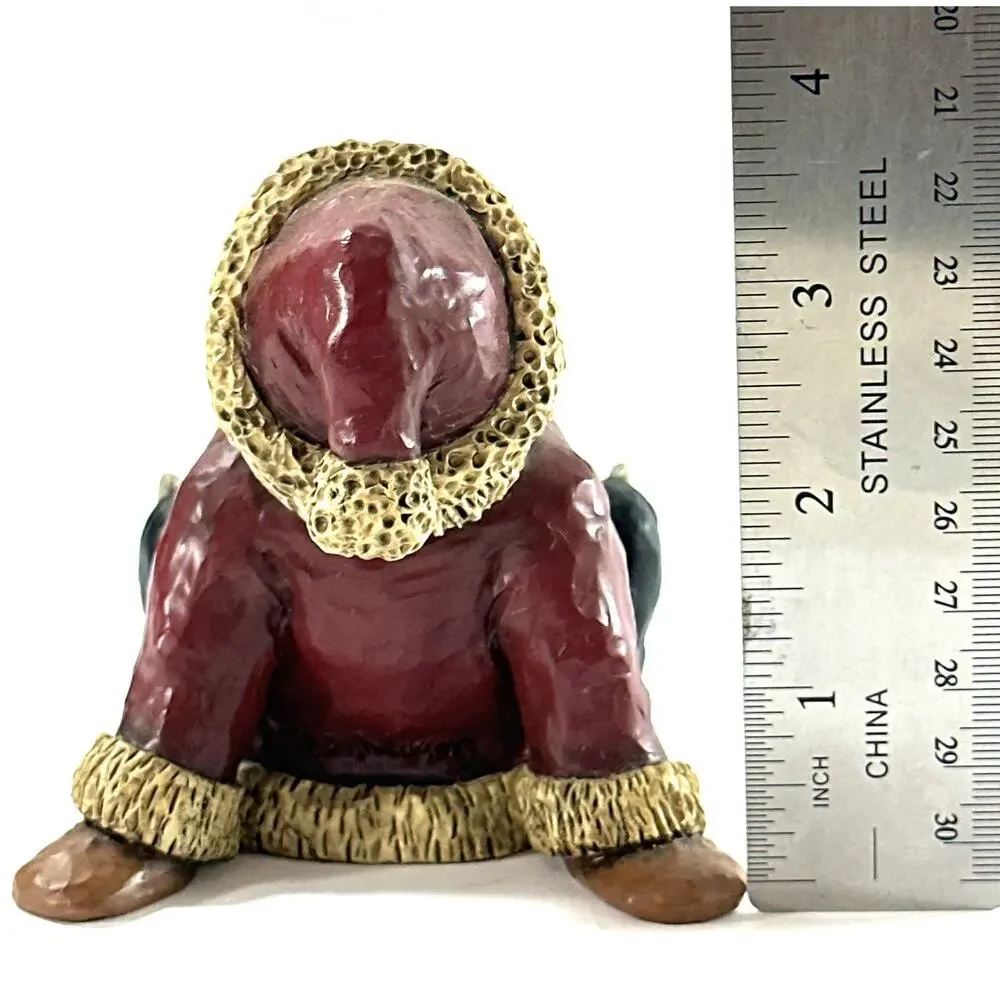 Janco Studio Bert Anderson Seated Santa Resin Figurine Christmas Decor 1999 4”